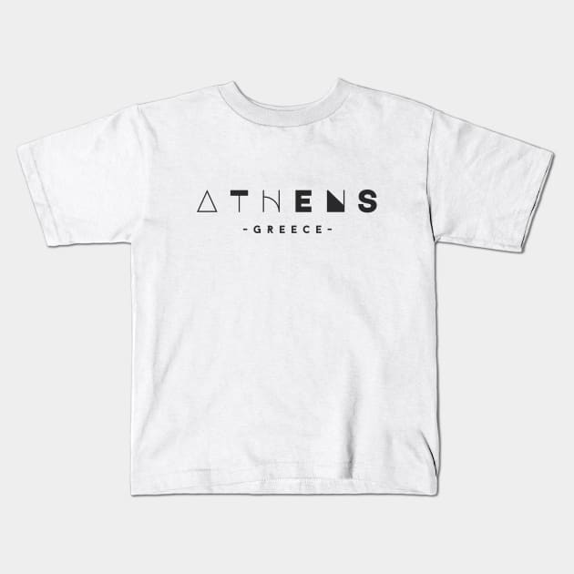 Unleash Your Inner Olympian: Magic of Athens Kids T-Shirt by Wanderlust Clothing Co.